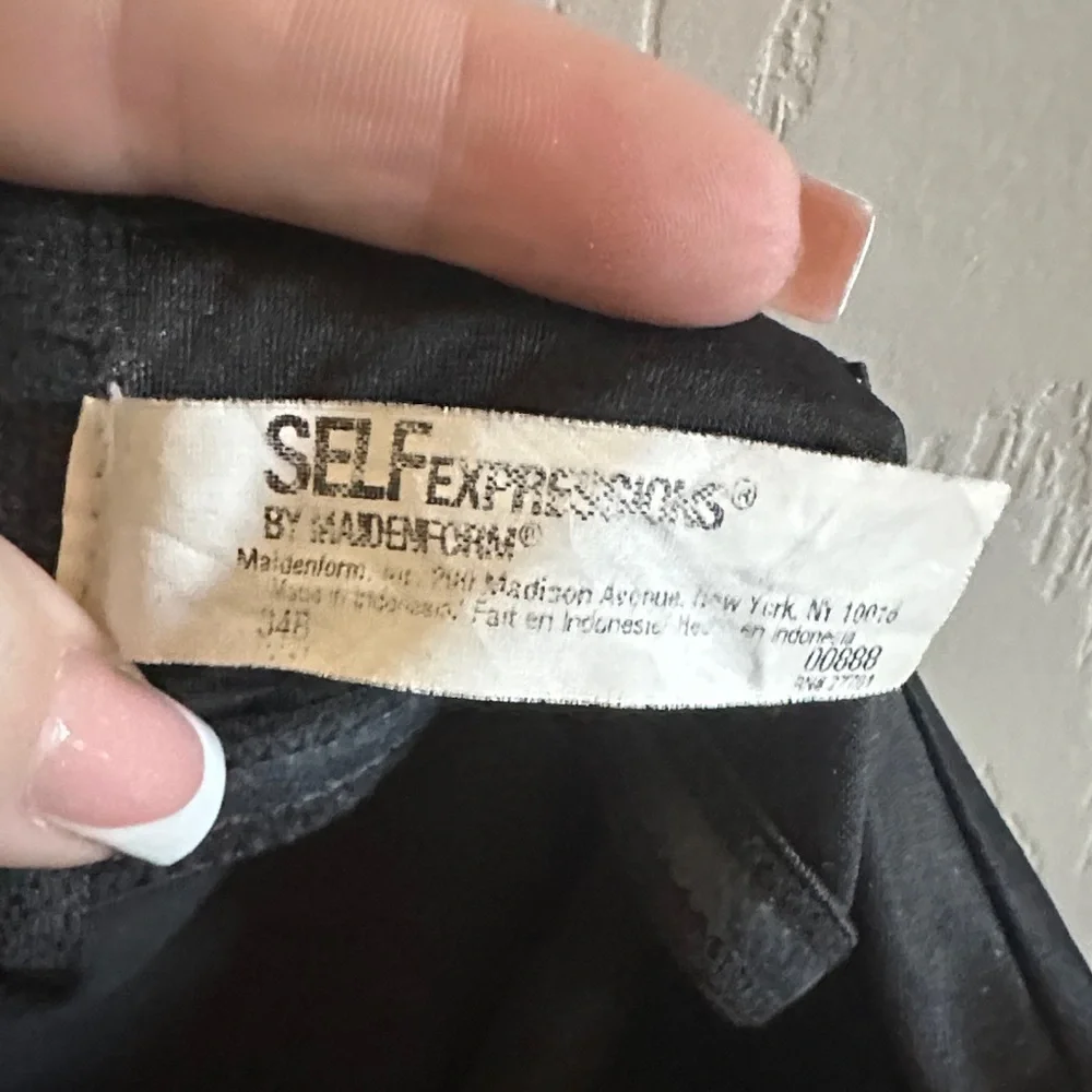 Maidenform Classic Black Strapless Shaper